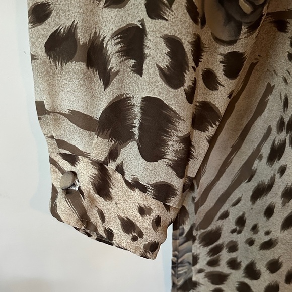 PERCEPTIONS BY IRENE B. | Vintage Long Sleeve Animal Print Dress - Picture 7 of 12